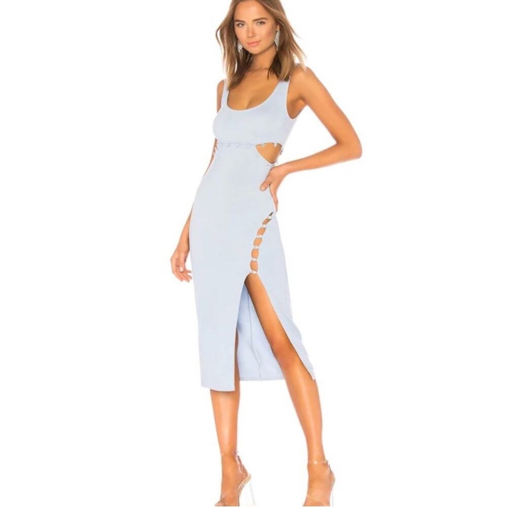 Revolve x h:Ours Blue Samiah Dress